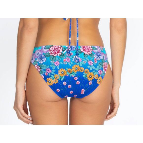Johnny Was *RAINBOW* Hipster Bikini Bottom | Womens XL Blue Pink NEW $88 - Picture 3 of 3